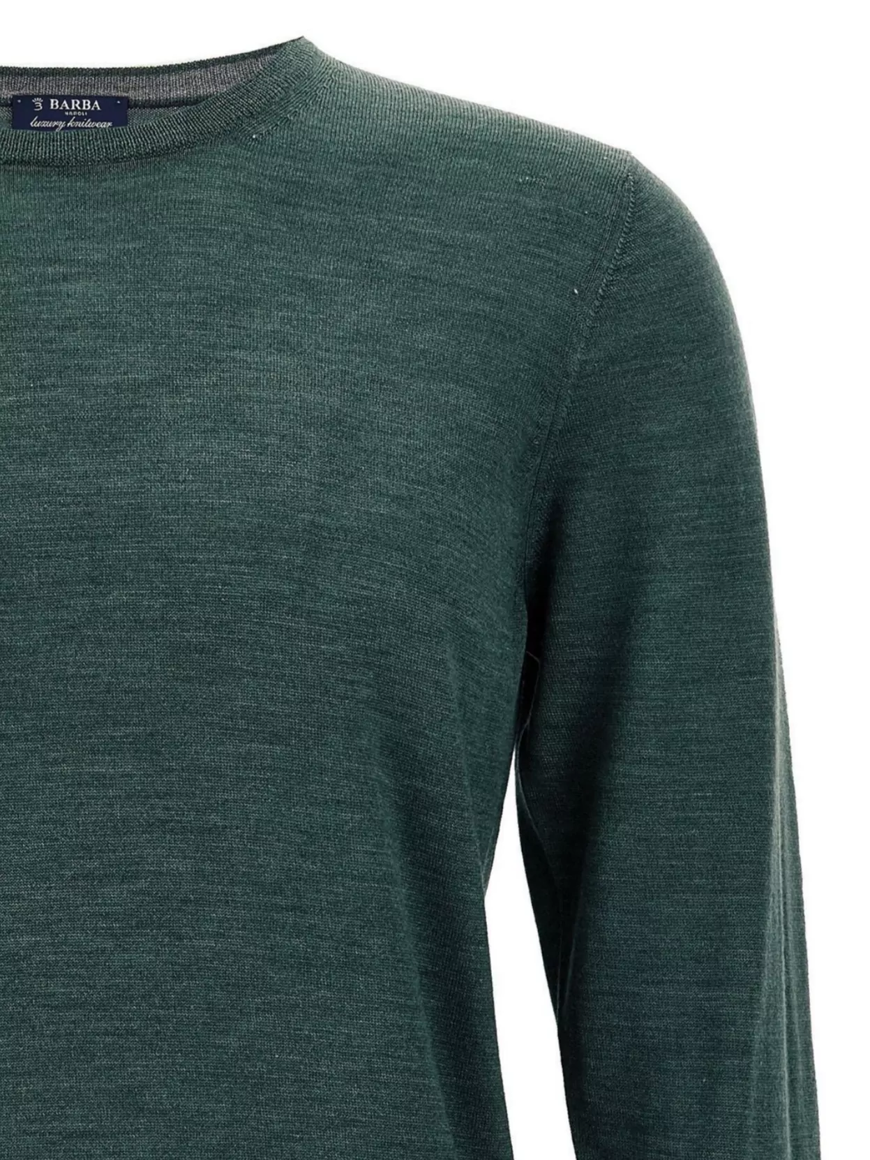 Barba Crew-Neck Ribbed Sweater Long Sleeves