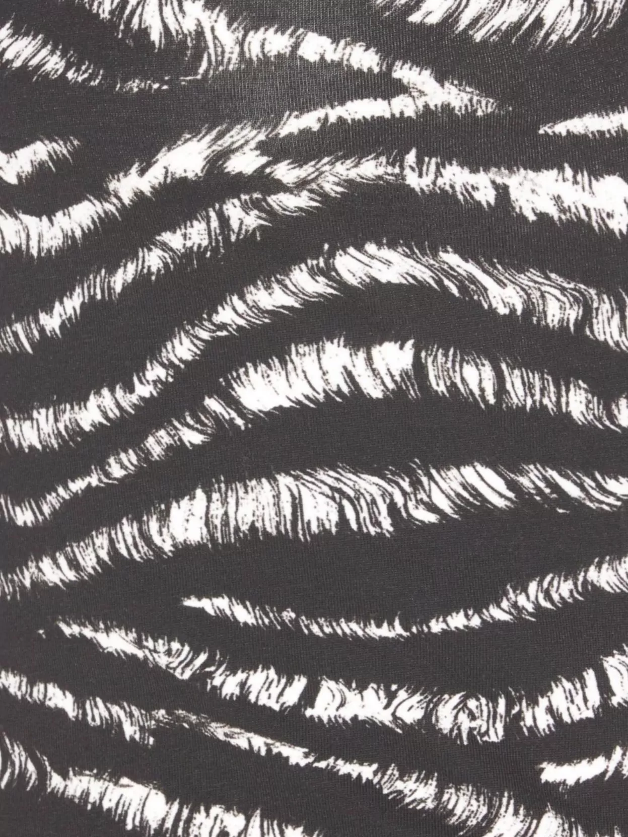 Attico Zebra Print Form-fitting Sleeveless Tank Top