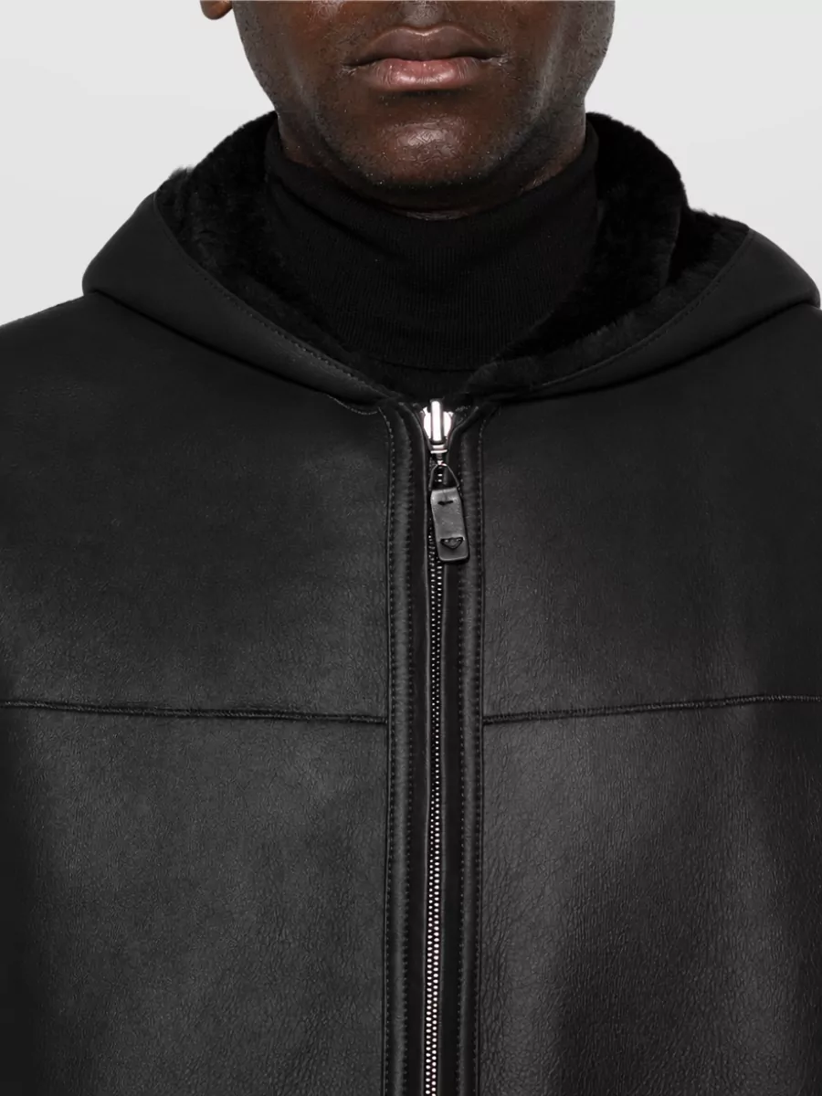 Emporio Armani Shearling Leather Jacket