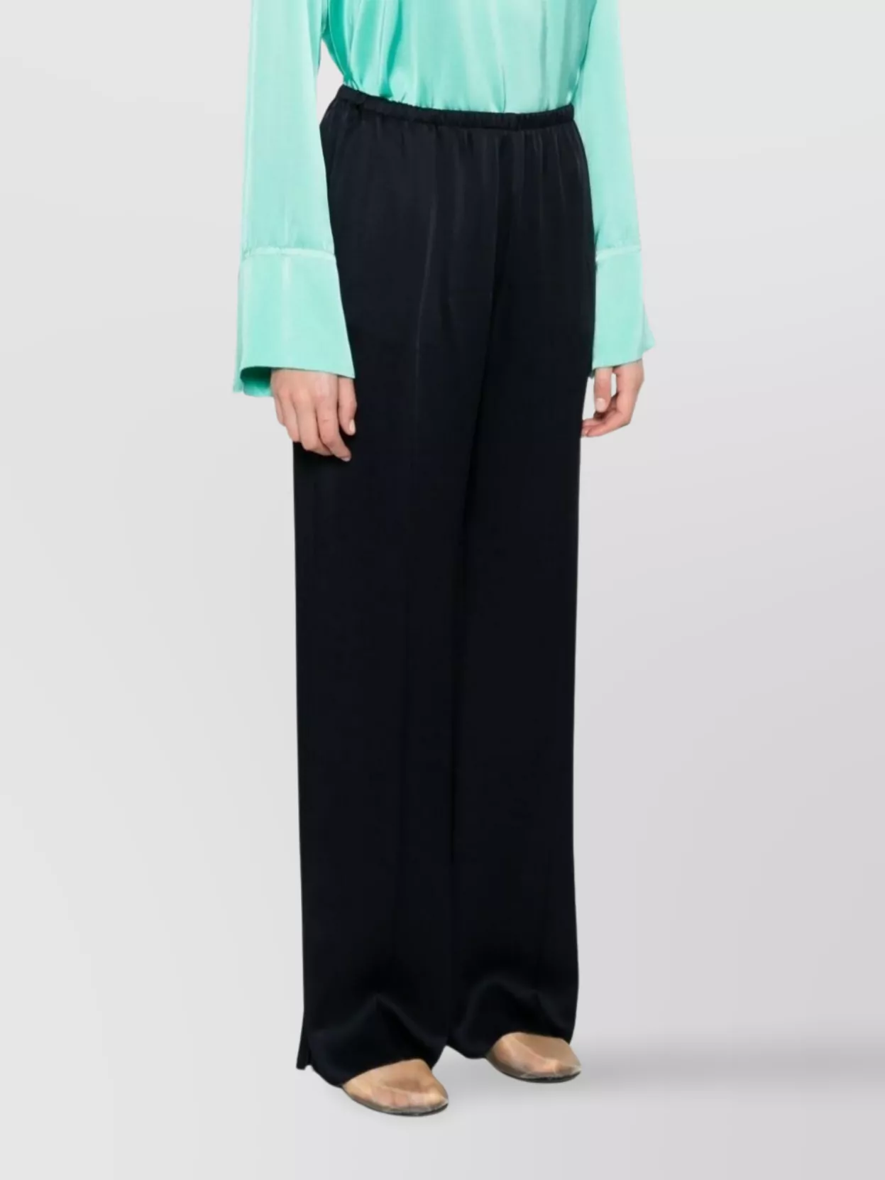 Forte Forte Dark Blue Straight Leg Trousers