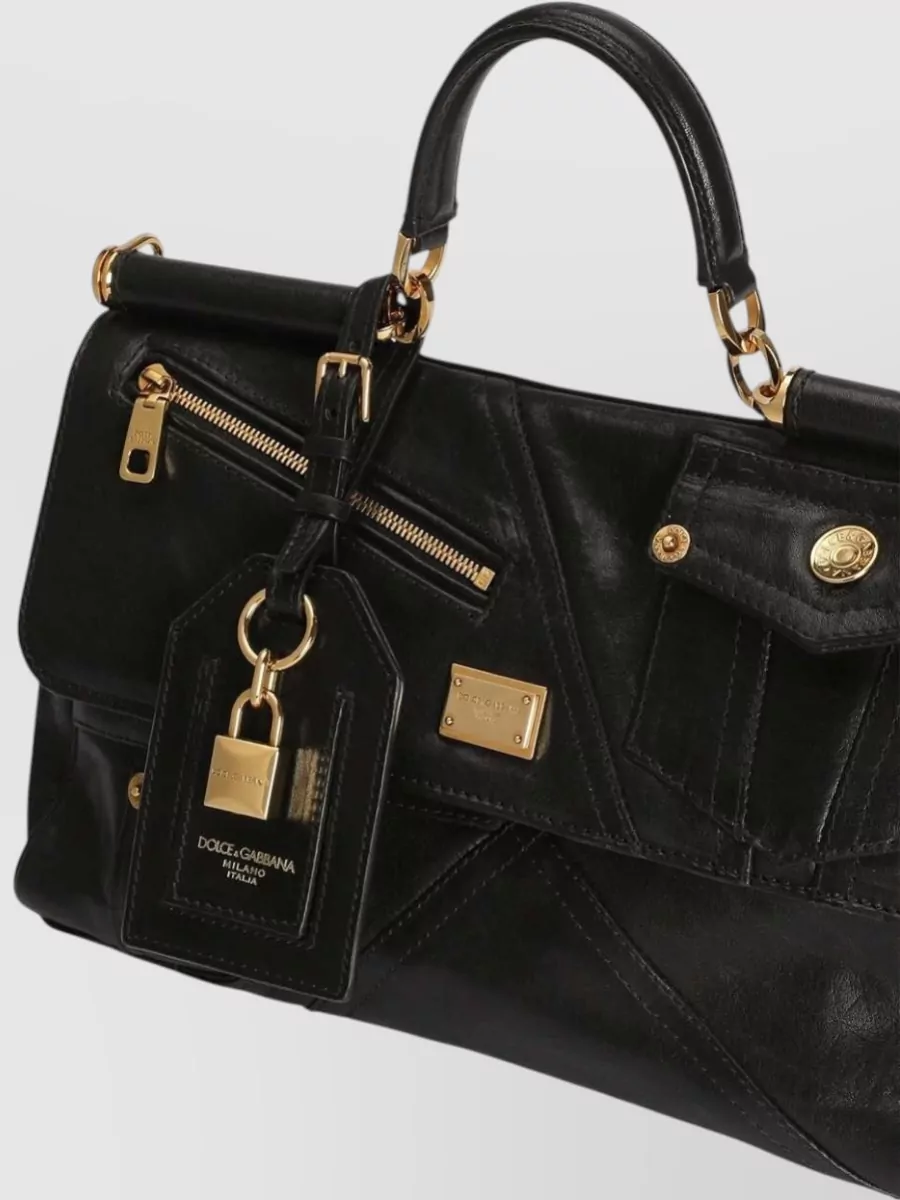 Dolce&Gabbana My Sicily Medium Leather Shoulder Bag