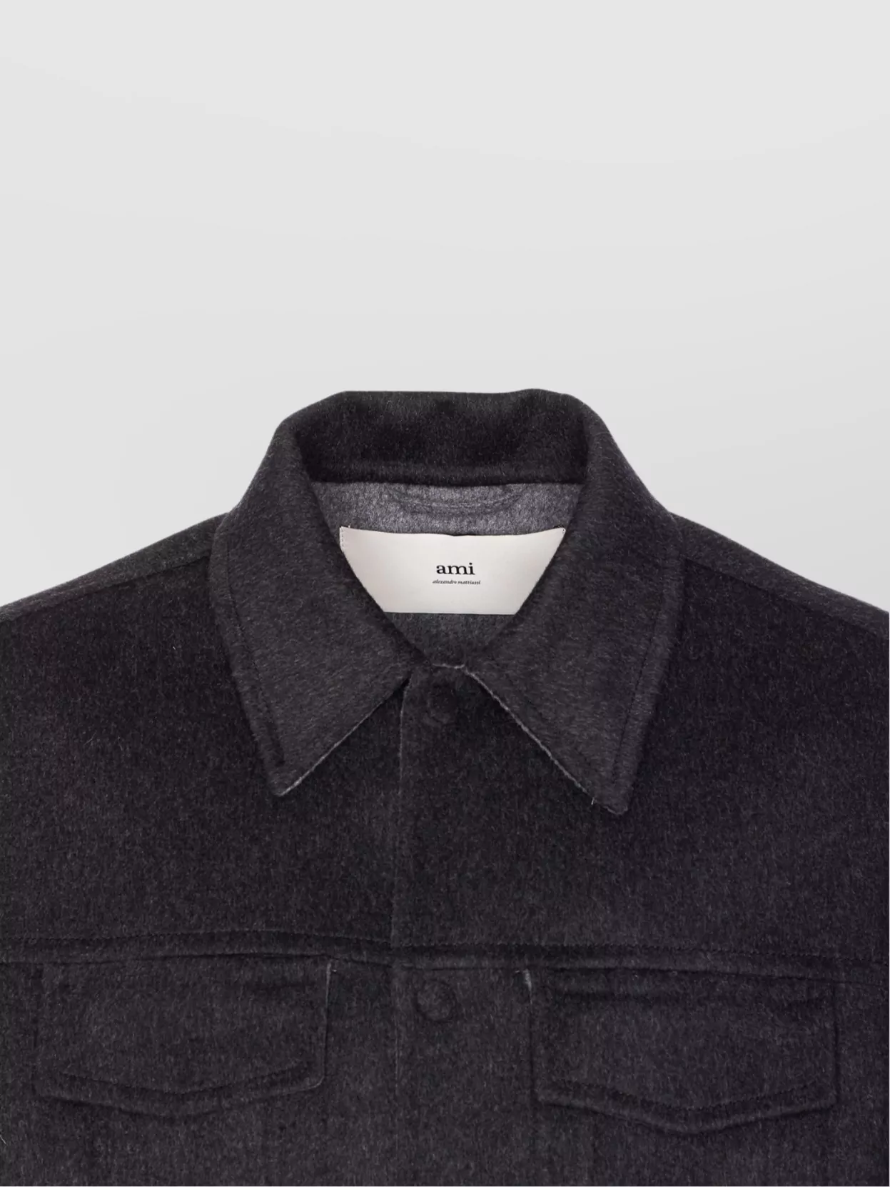 Ami Paris Adjustable Cuffs Chest Pockets Long Sleeves