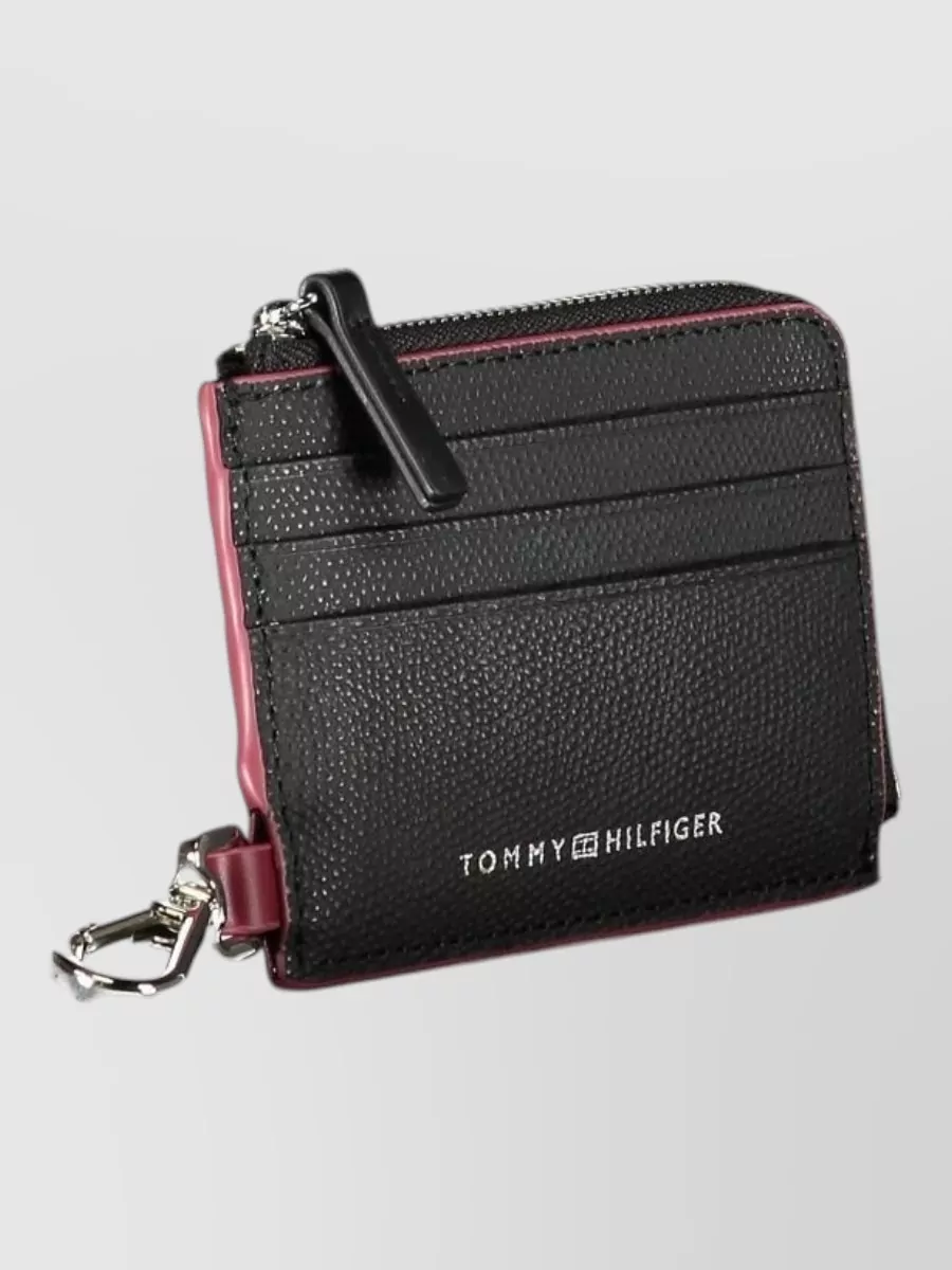 Tommy Hilfiger leather keyring card holder
