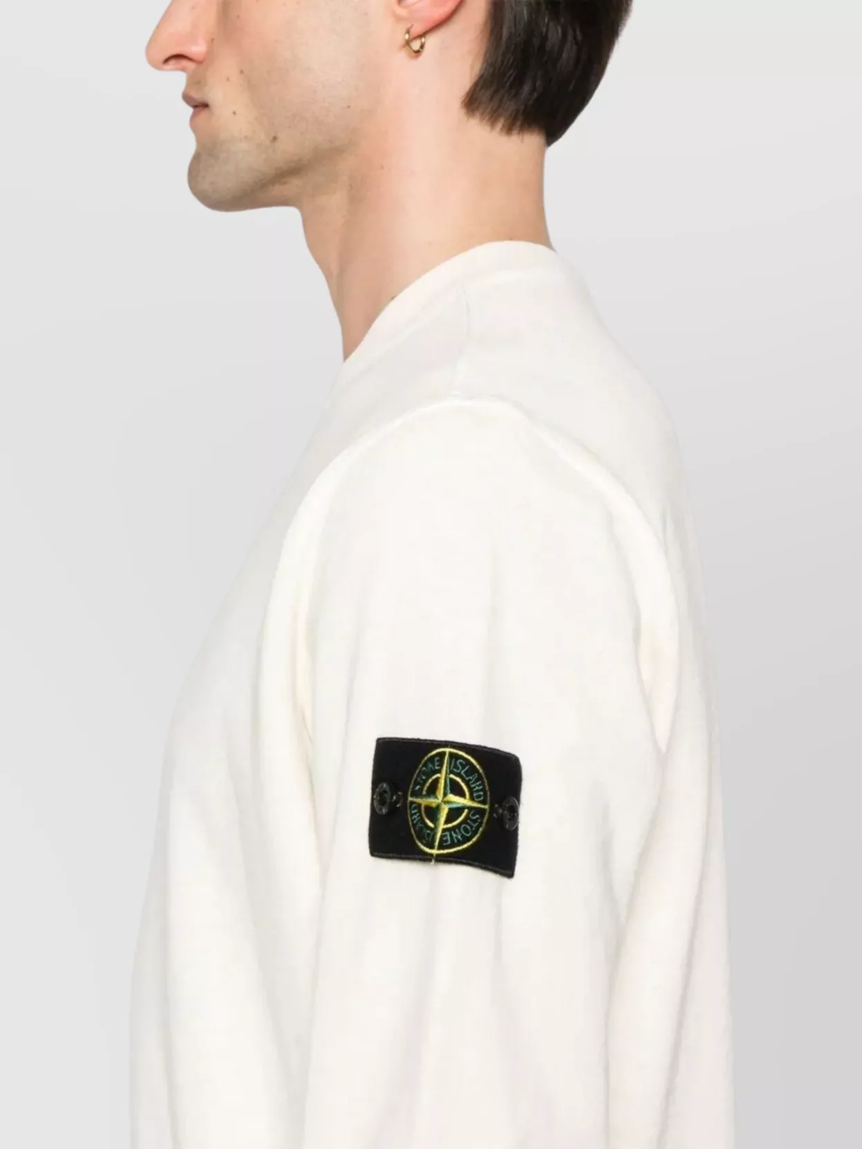 Stone Island Crewneck Sweatshirt Contrasting Stitching