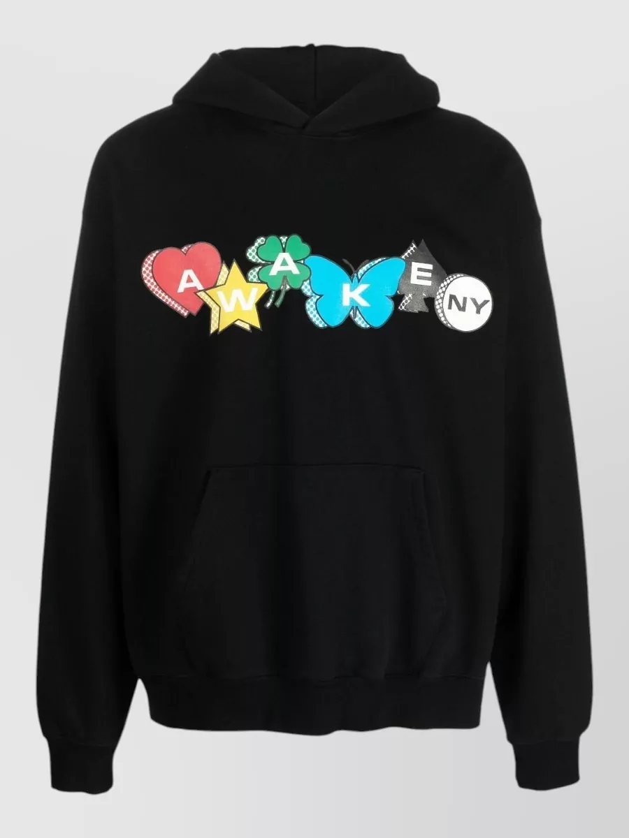 Awake Ny Cotton Logo-Print Hoodie