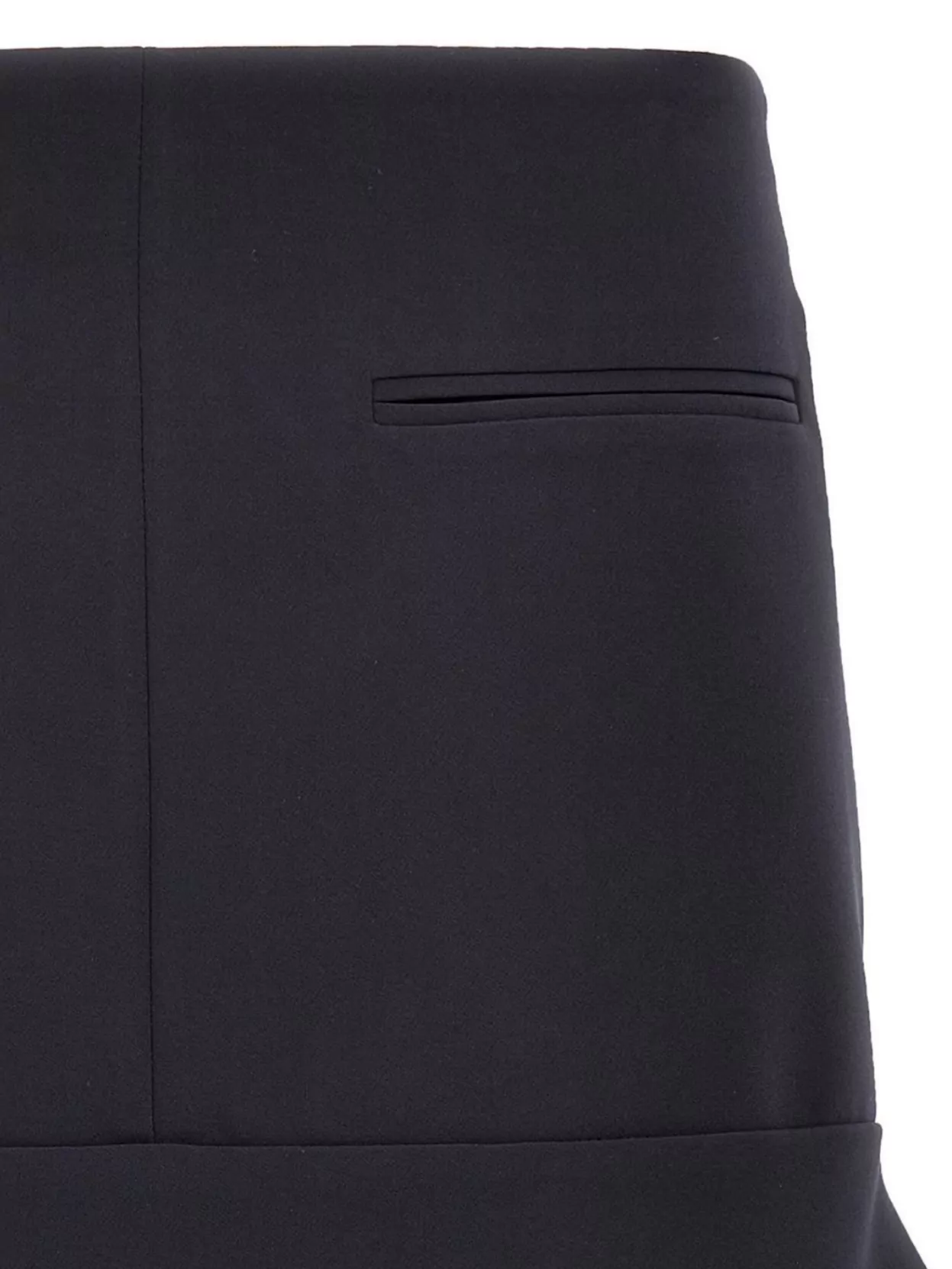 Courrèges Reversed Belt Satin Mini Skirt