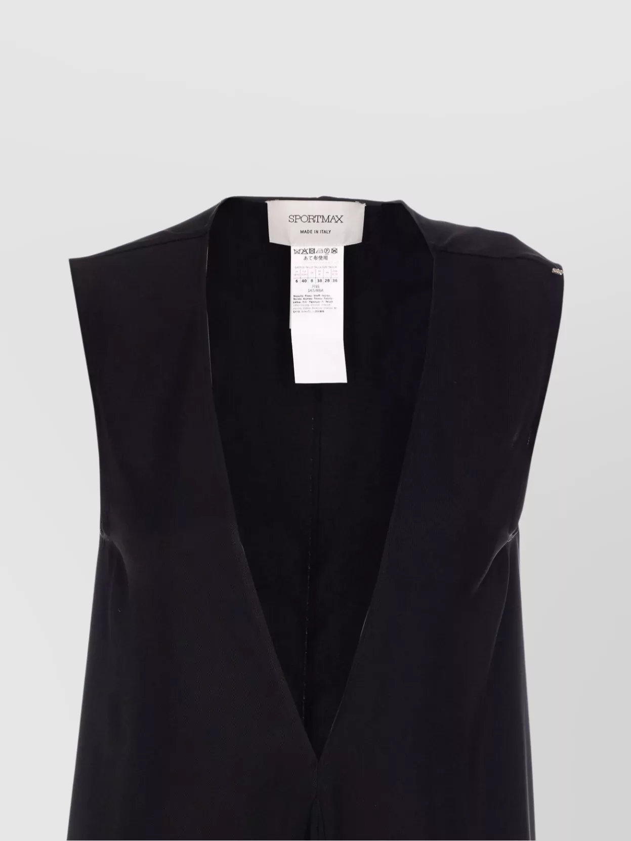 Sportmax Asymmetrical V-Neck Draped Dress
