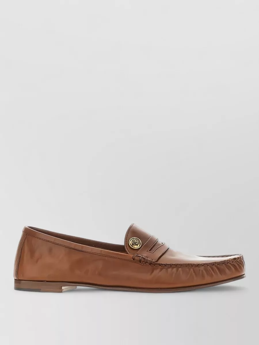 Versace leather loafers