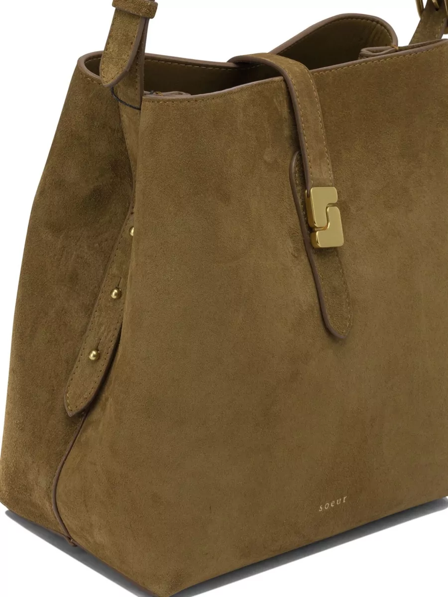 Soeur Leather Small Shoulder Bag