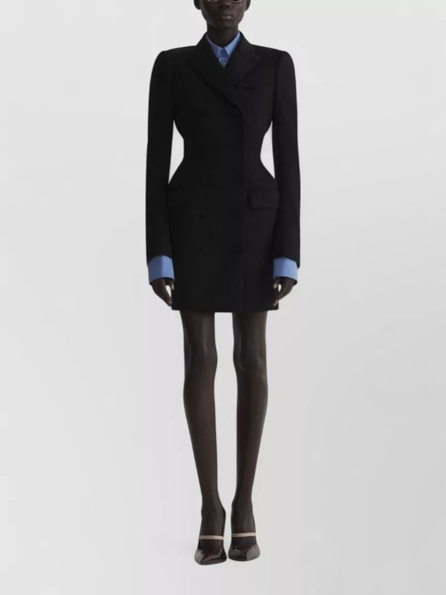 Mugler wool knee-length trouser suit