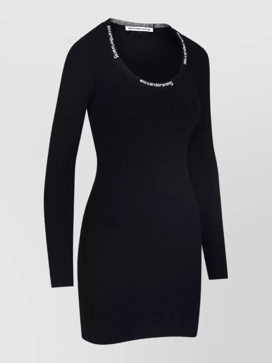Alexander Wang Logo-Jacquard Mini Dress