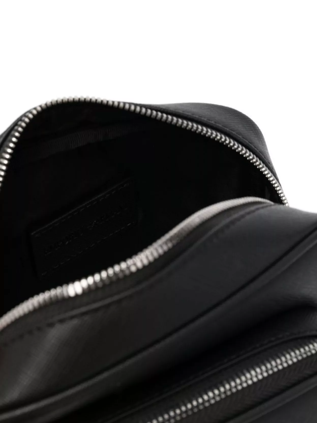 Emporio Armani Textured Finish Messenger Bag With Adjustable Strap