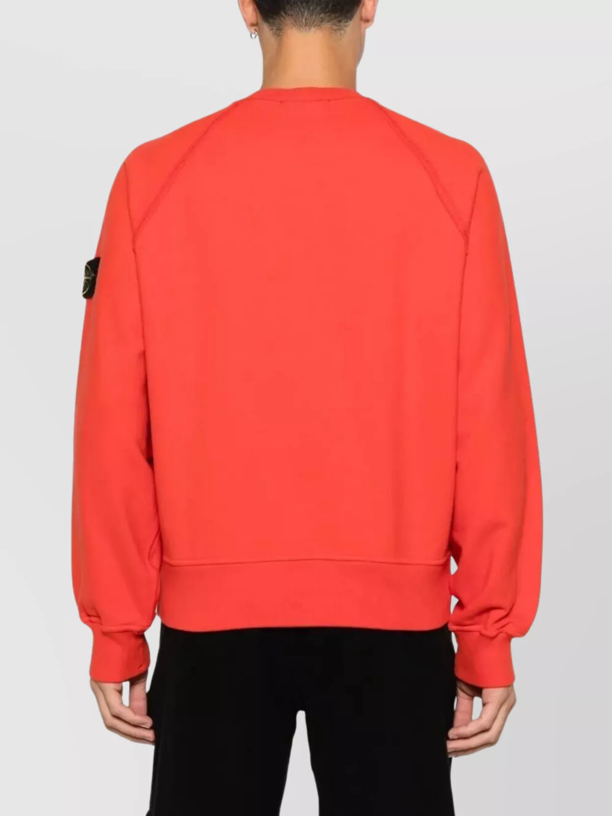 Stone Island Relaxed Crewneck Sweatshirt In Organic Cotton