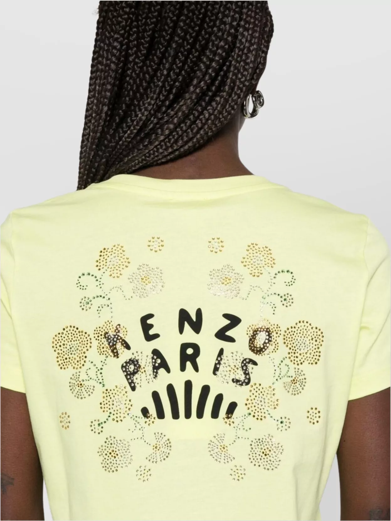 Kenzo Crew Neck Embellished Graphic Print Top