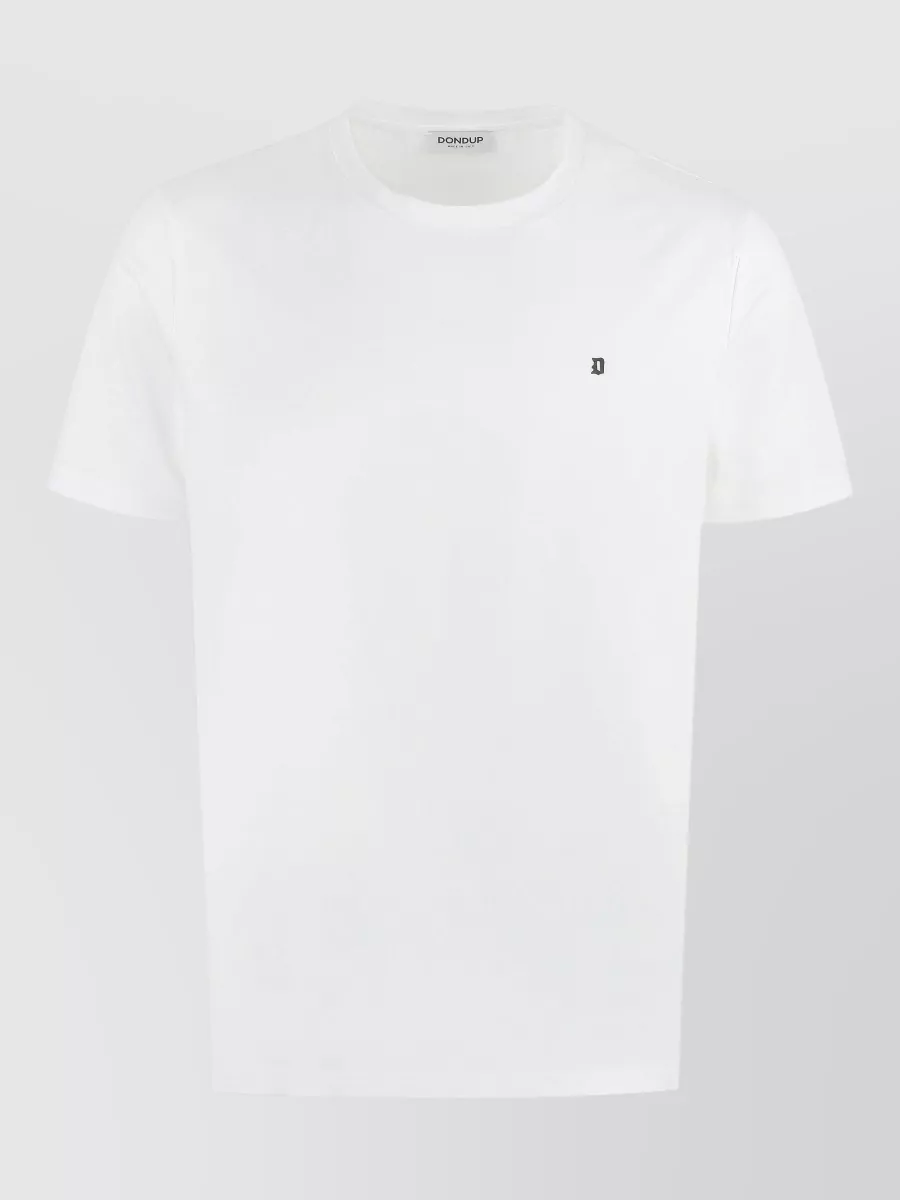 Dondup Cotton ribbed crew-neck t-shirt