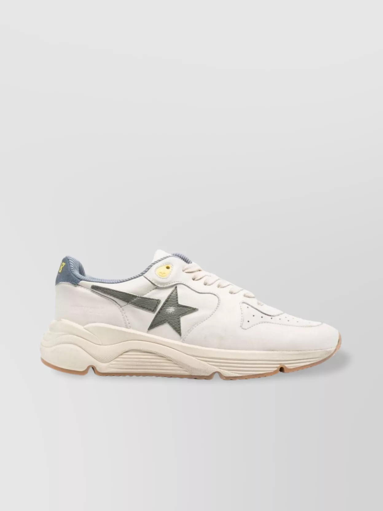 Shop Golden Goose Chunky Rubber Sole Round Toe Sneakers In Beige