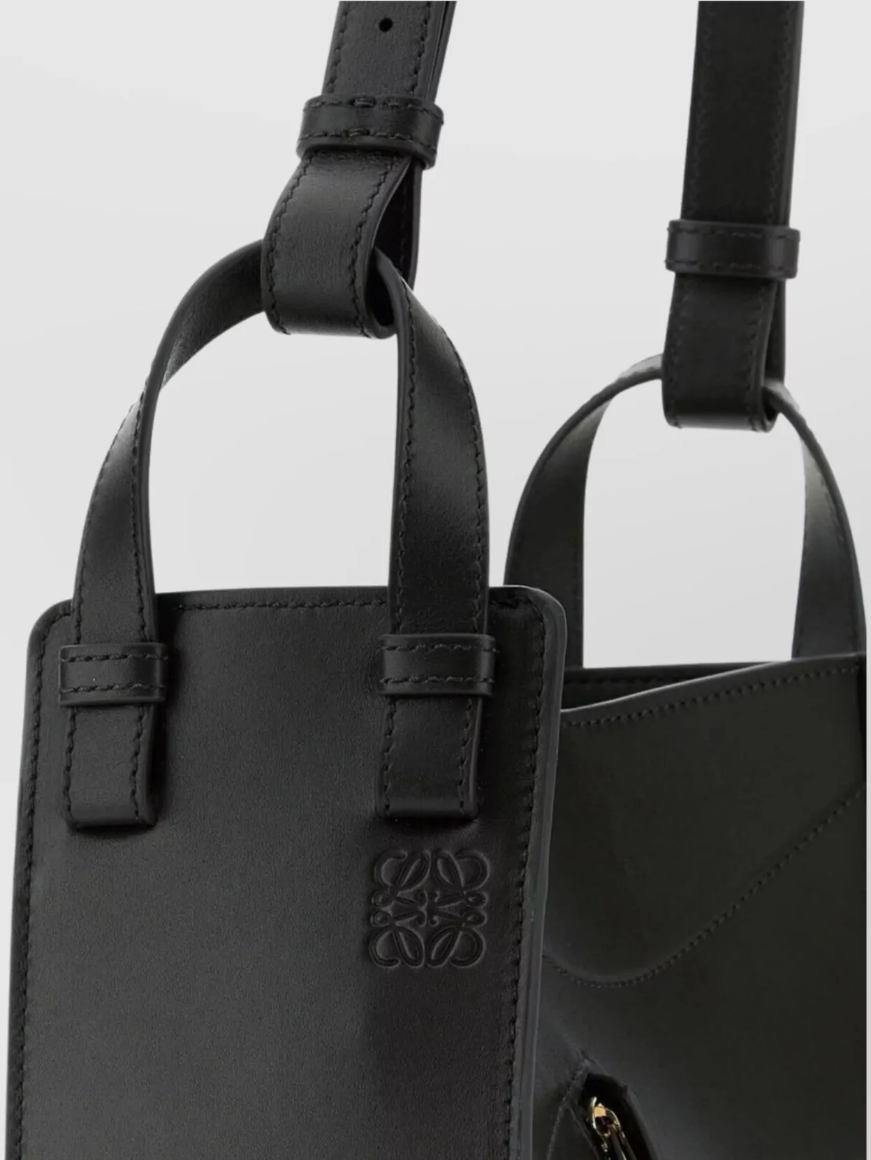 Loewe Buckle Detail Leather Slice Handbag