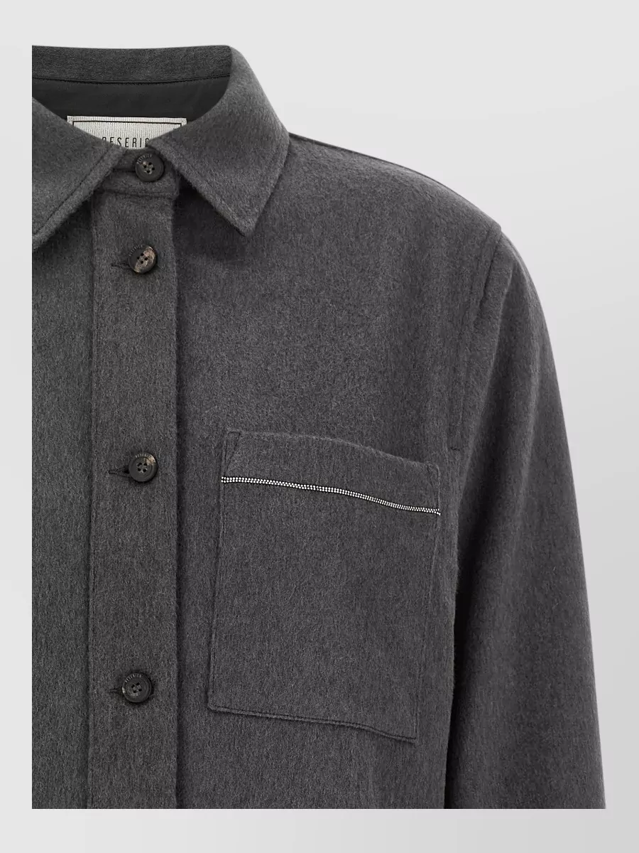 Peserico Virgin Wool Overshirt Jacket