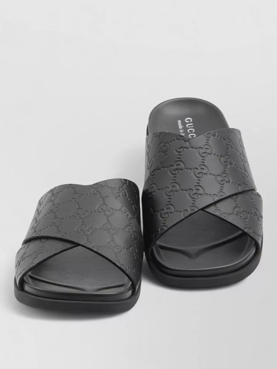 Gucci Leather Slide Sandals