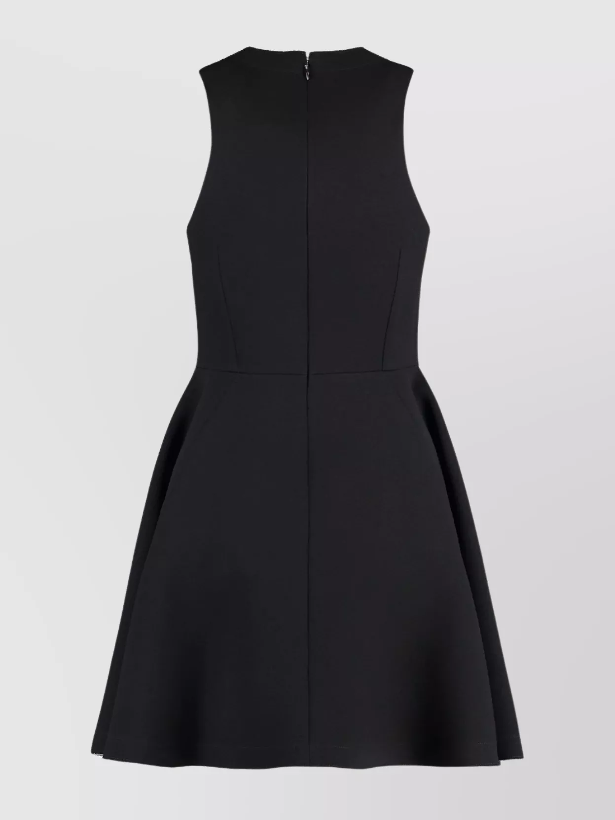 Ami Paris A-Line Dress Knee-Length Raw-Cut Hemline