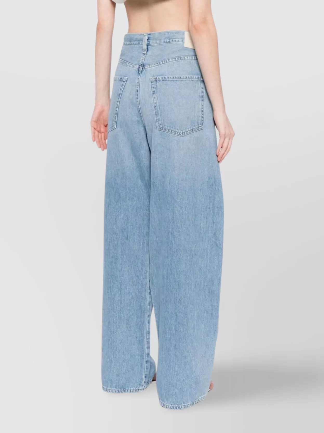 Shop Citizens Of Humanity Cotton Jeans Drawstring Waist
