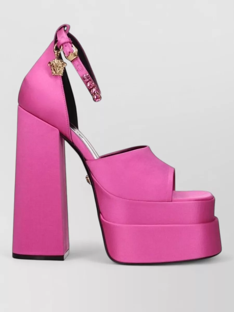 Versace Satin Platform Sandals