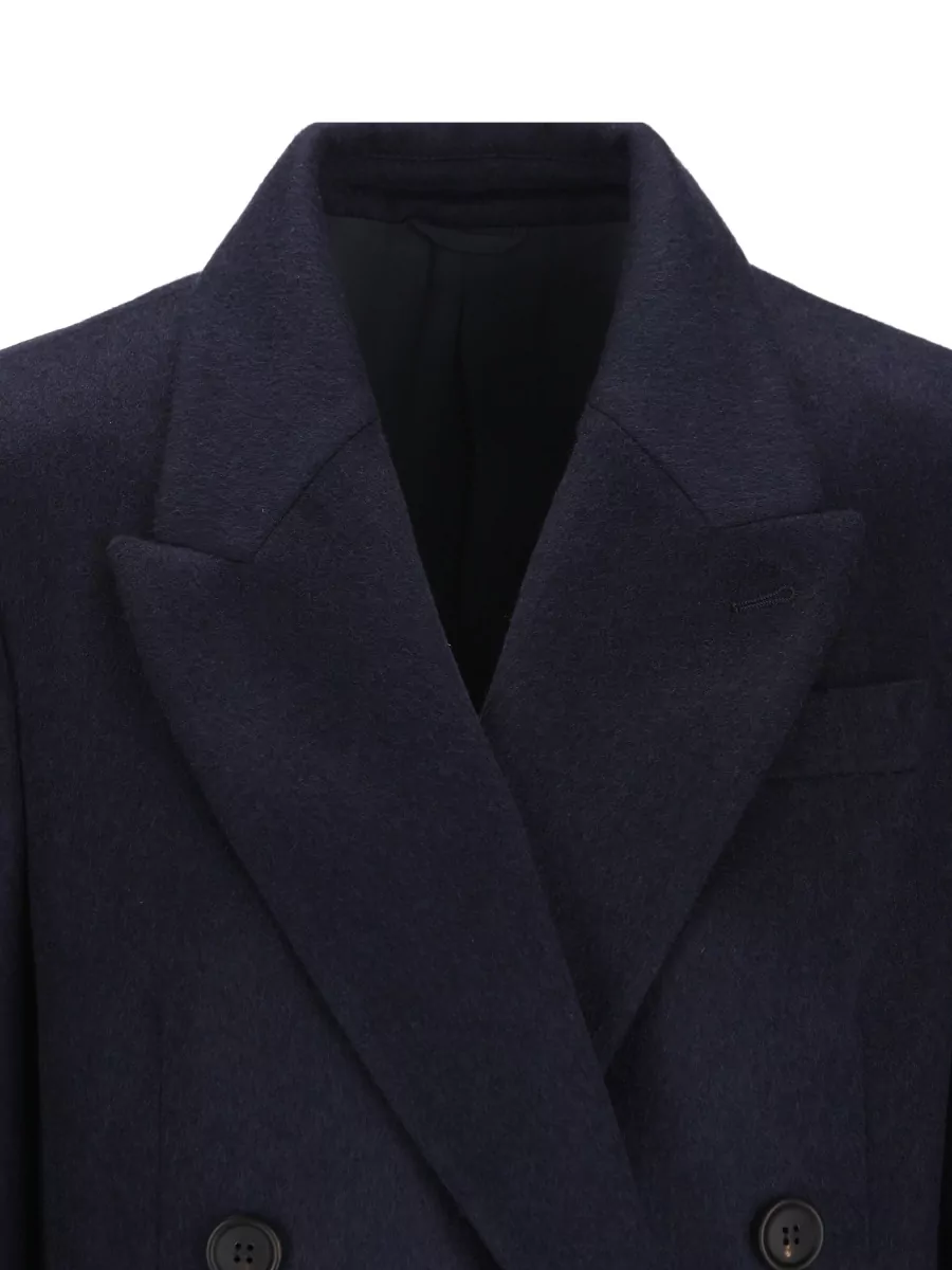 Brunello Cucinelli Wool Double-Breasted Coat