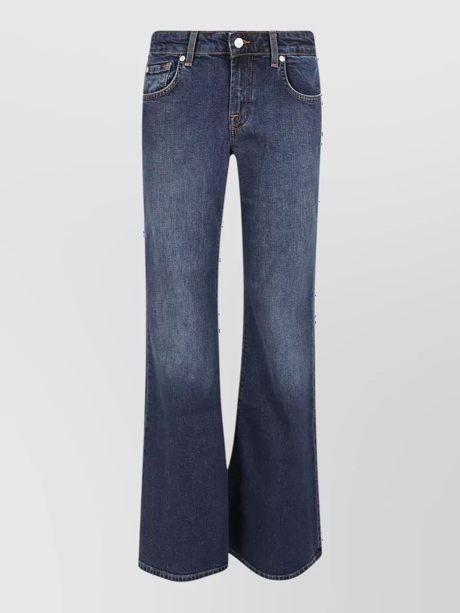 7 For All Mankind low-rise flared denim jeans