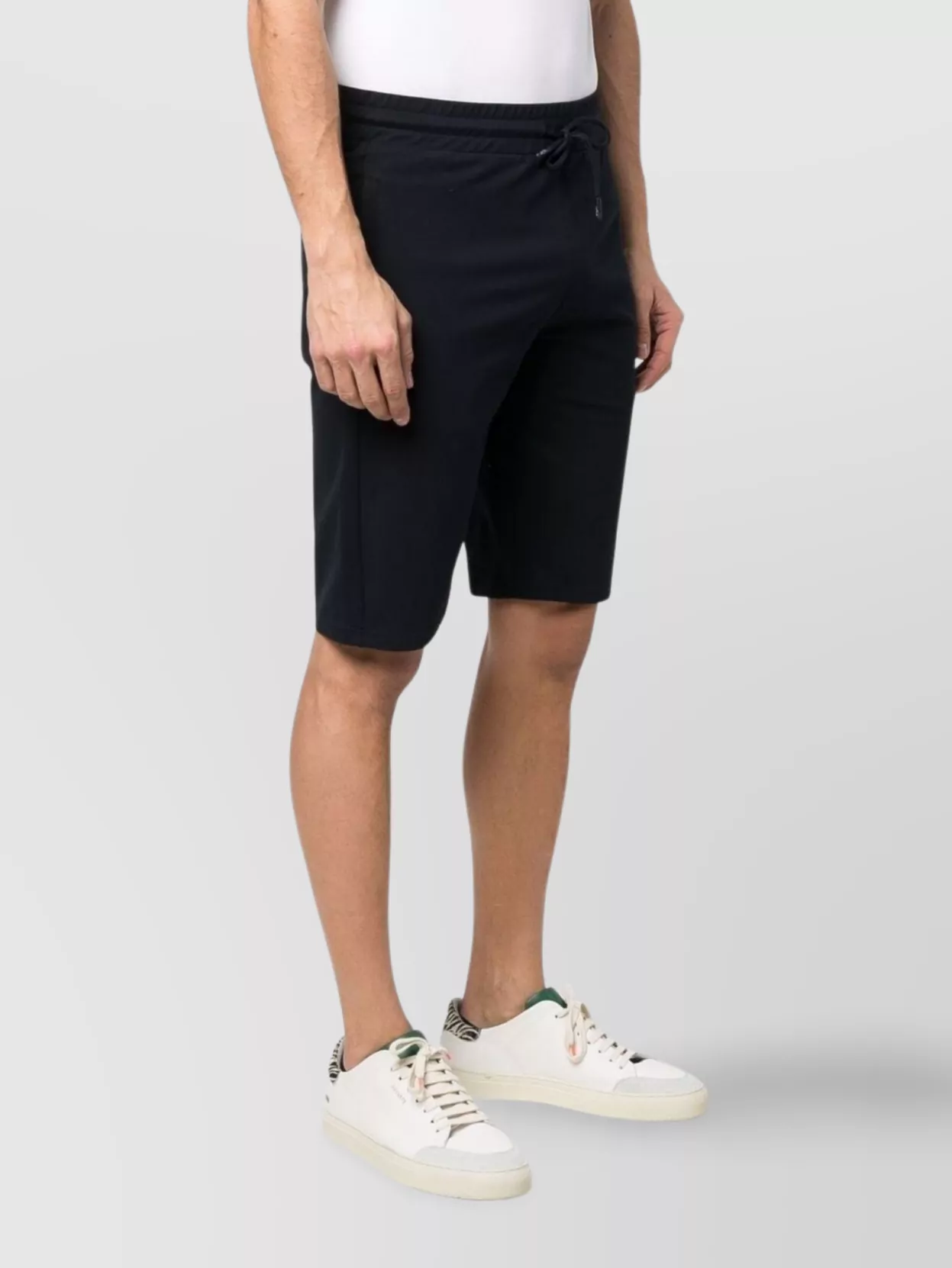 Paul & Shark Waistband Elastic Knee-Length Shorts