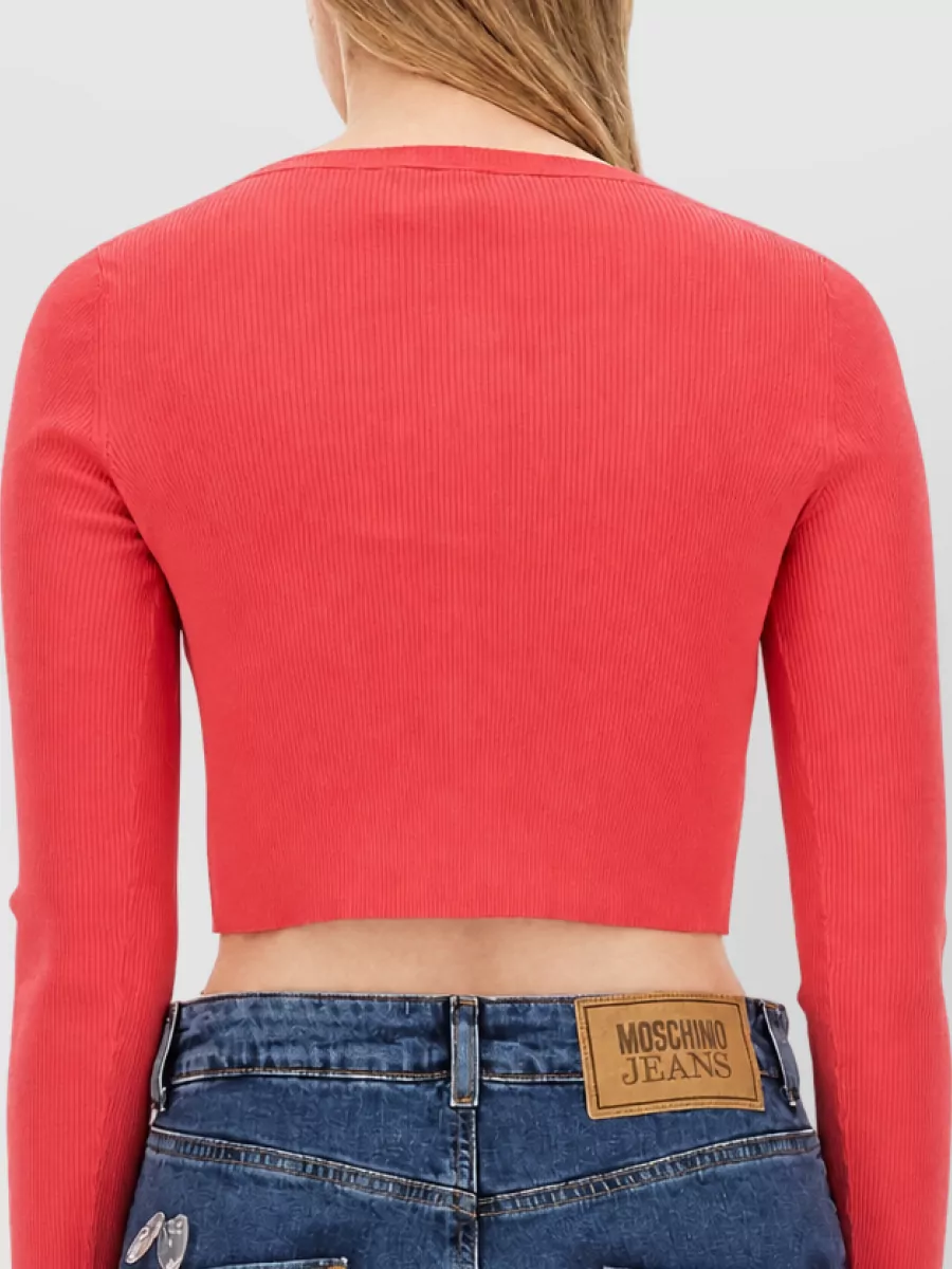 Moschino Cropped Cardigan