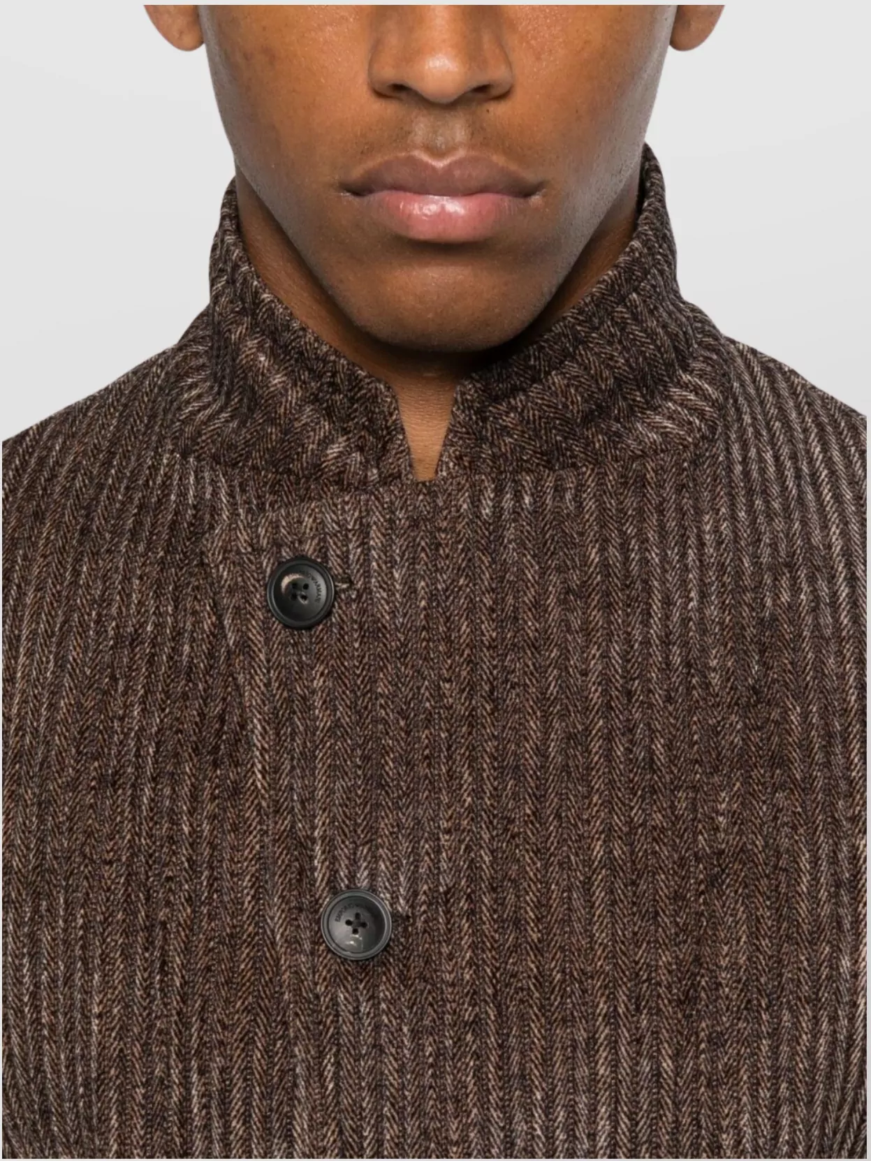 Emporio Armani Single-Breasted Blazer Jacket Textured Finish
