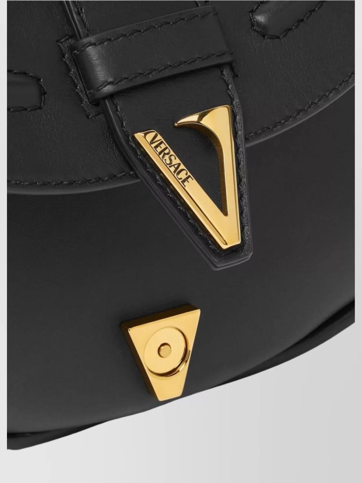 Versace Leather Strap Medium Bag