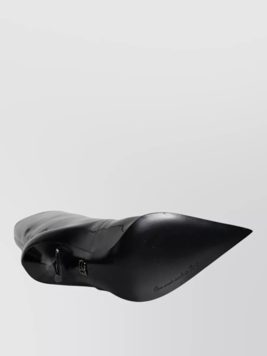 Dolce&Gabbana Patent Leather Mid-Calf Boots