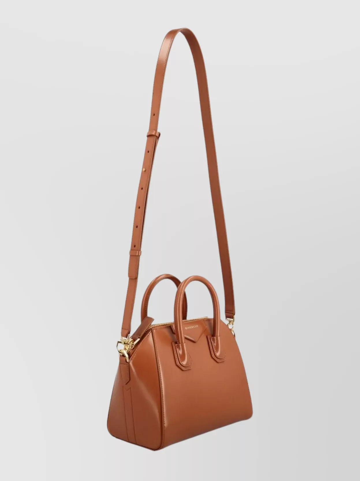 Givenchy Caramel Leather Antigona Top Handle Bag