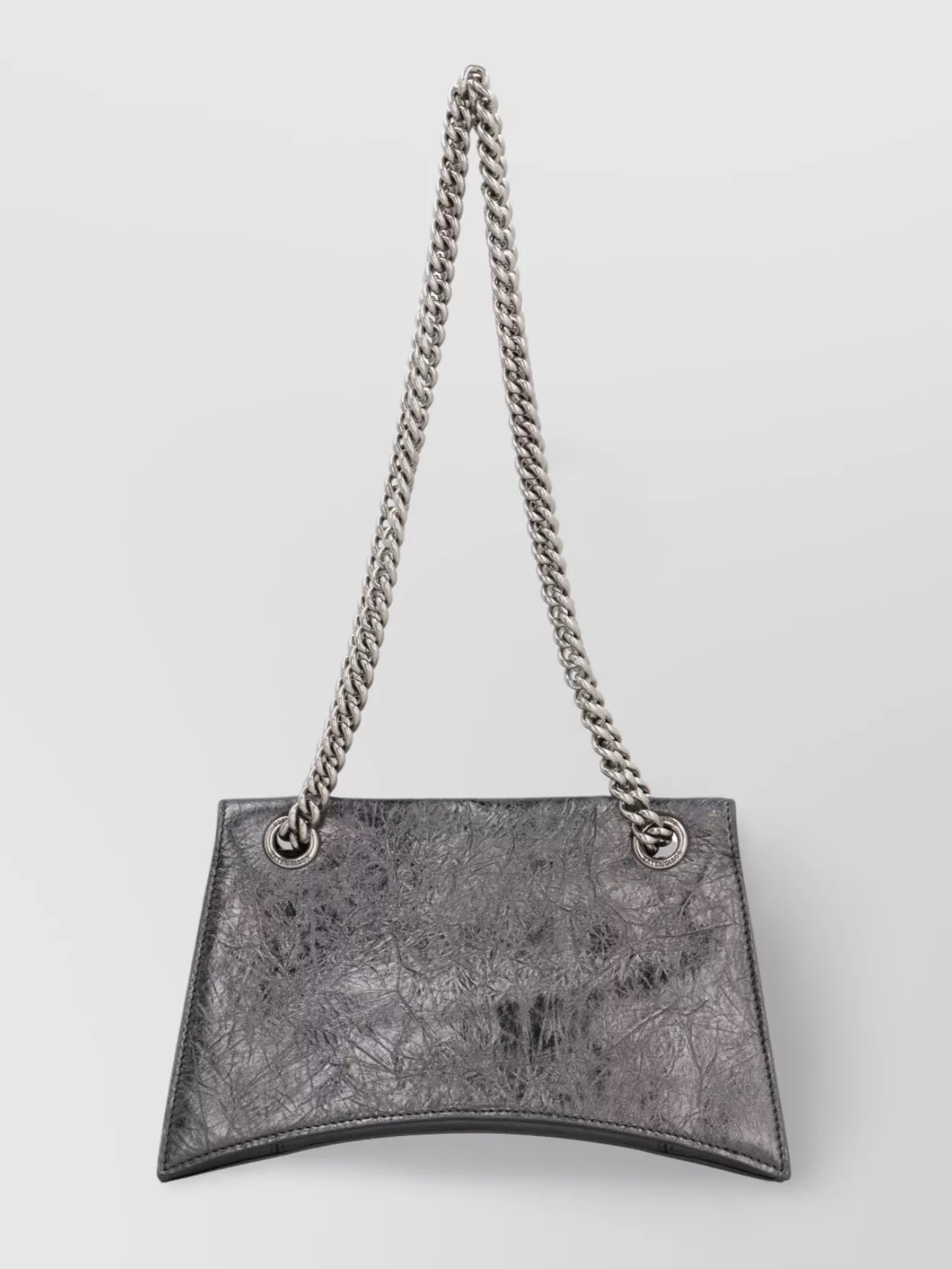 Balenciaga Crush Metallic Leather Chain Strap Shoulder Bag