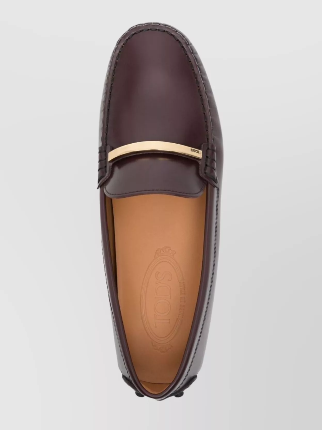 Tod's Metal Bar Leather Driving Shoes