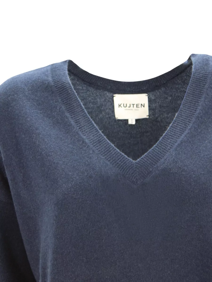 Kujten Organic Cashmere Jersey-Knit Sweater