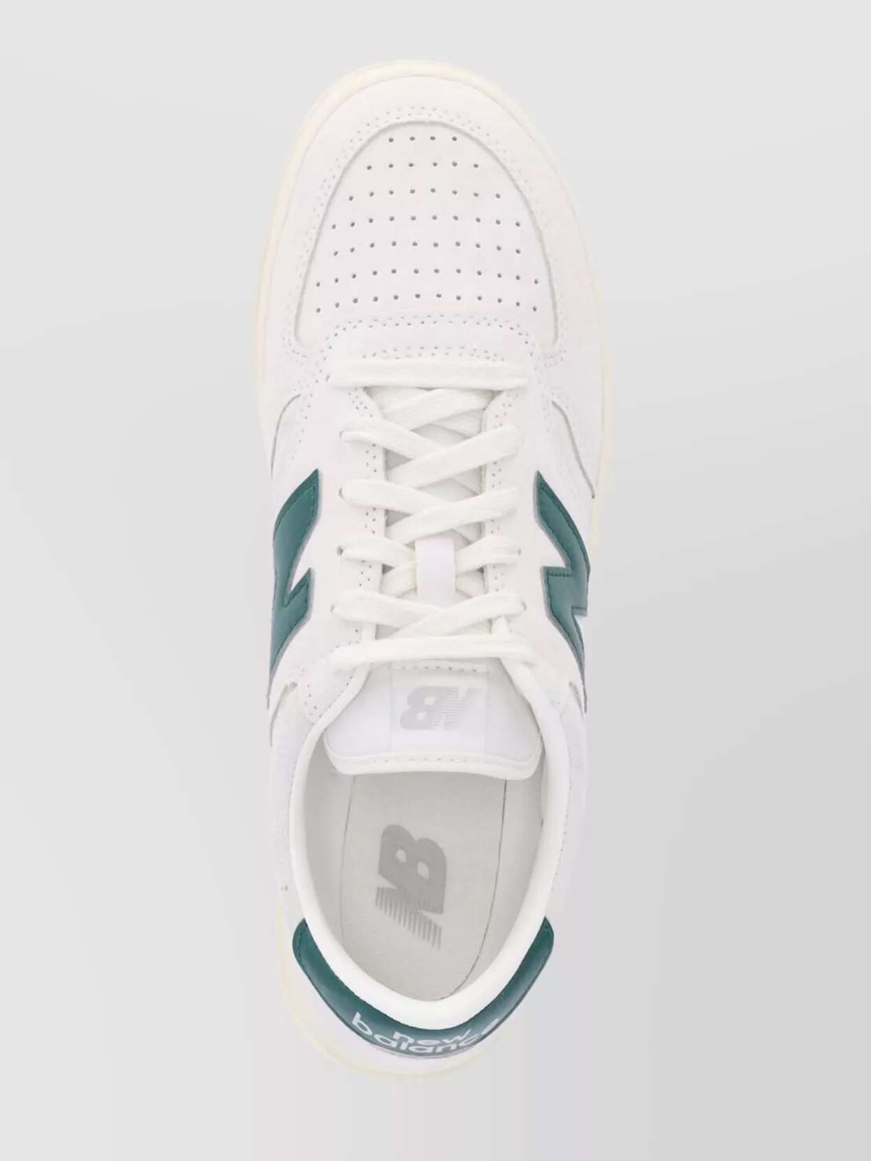 New Balance Low Top Perforated Toe Box Sneakers In White