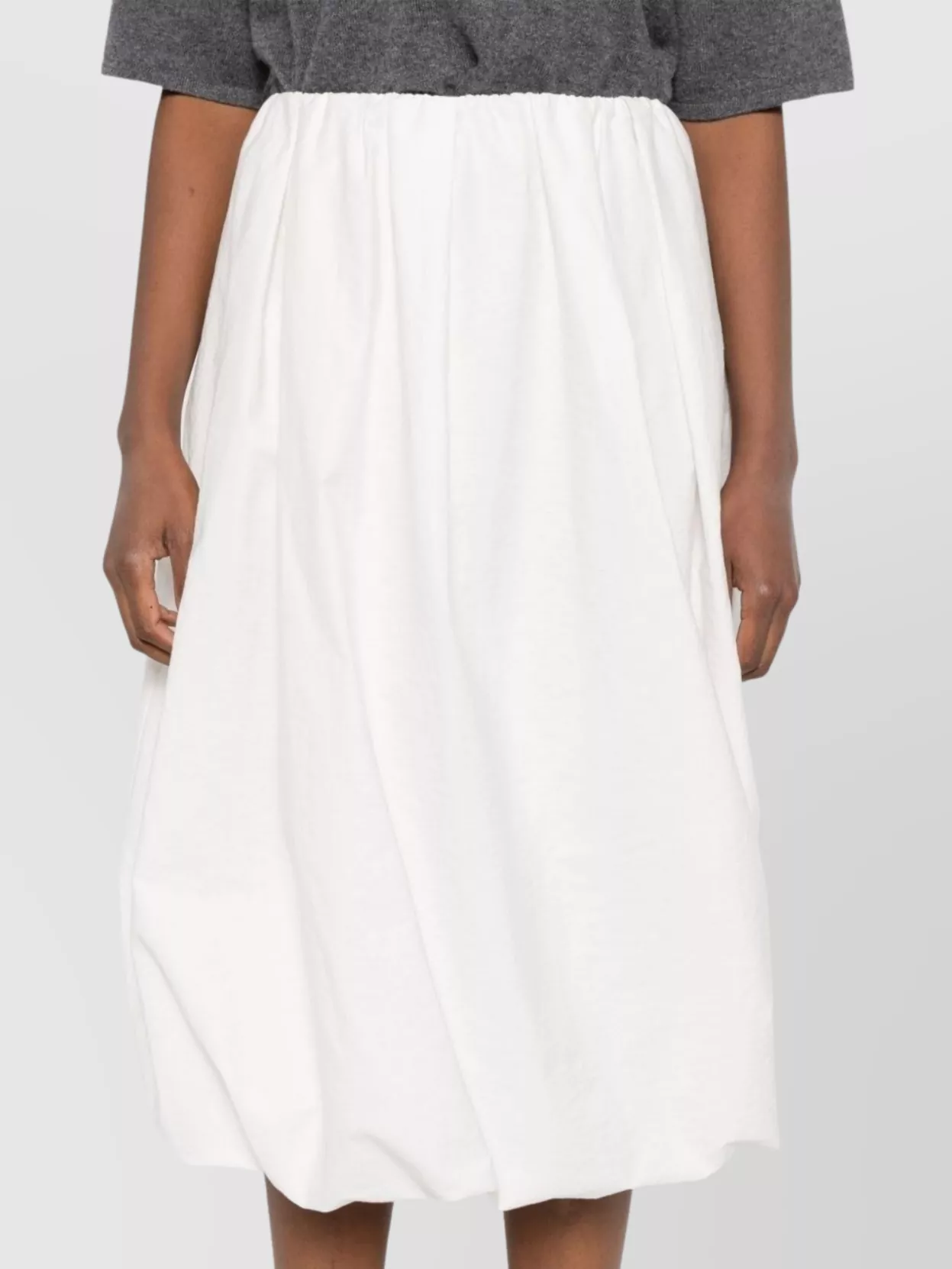 Brunello Cucinelli Cotton Midi Skirt Elasticated Waistband