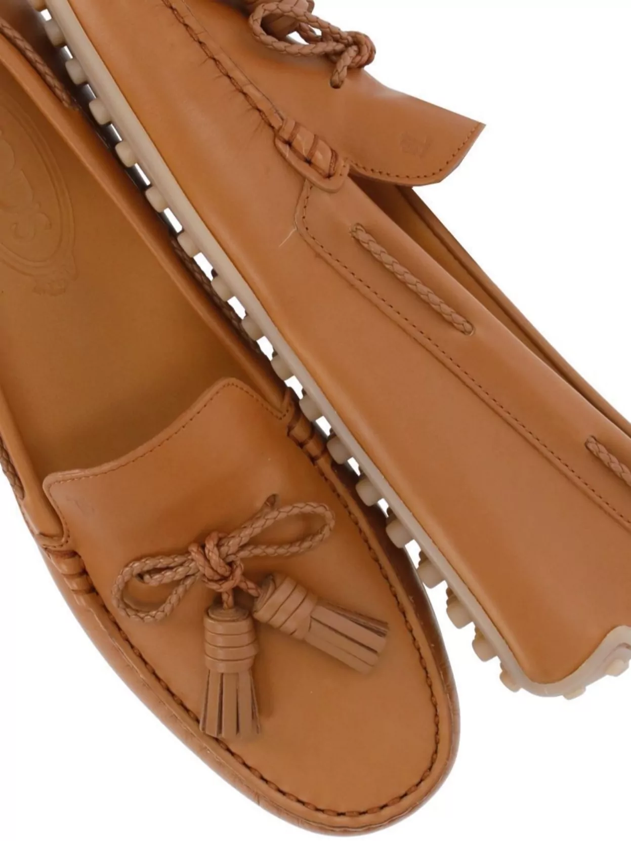 Tod's Loafers With Braided Detail And Front Bow