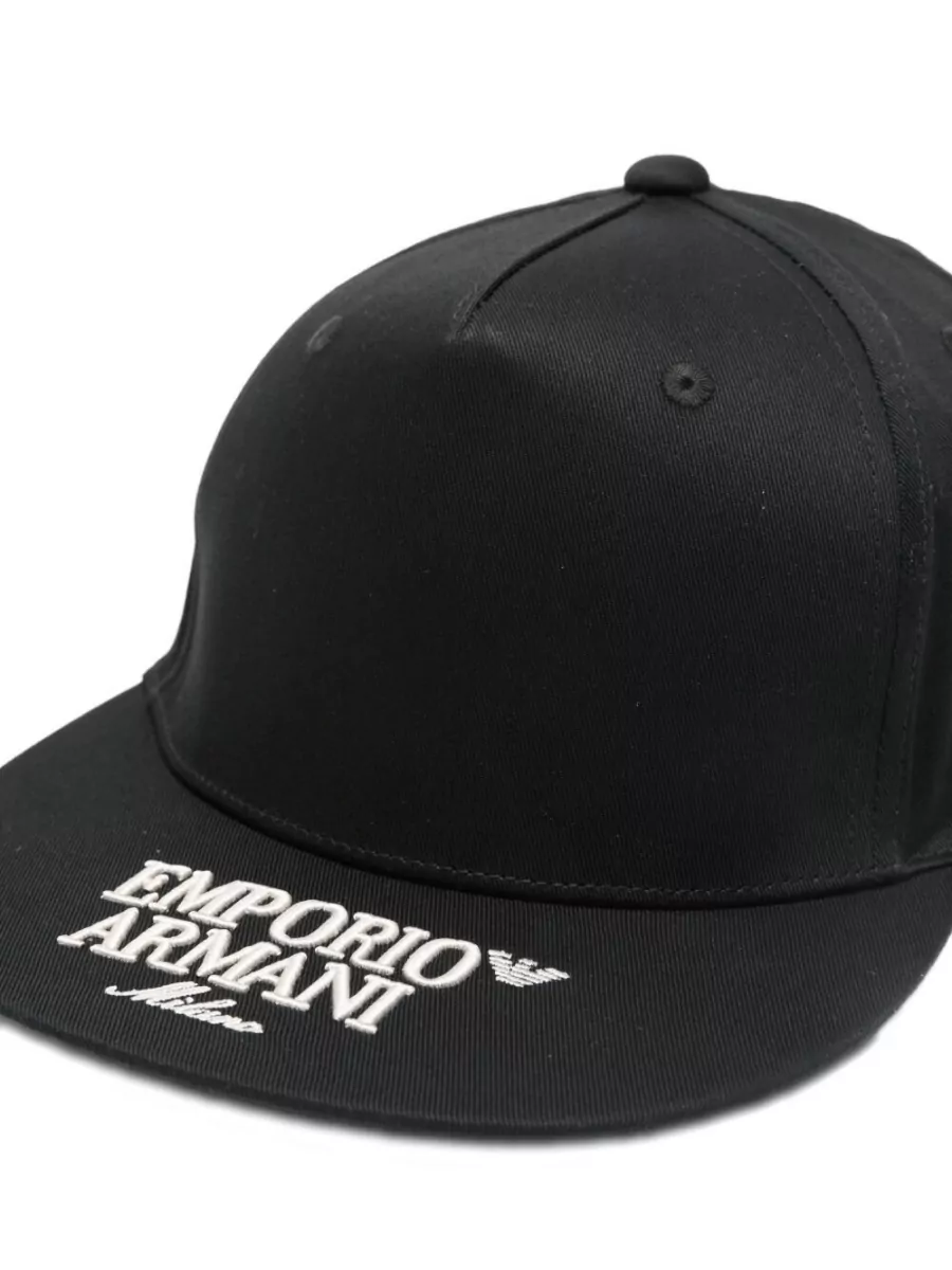 Emporio Armani Cotton Logo Baseball Cap