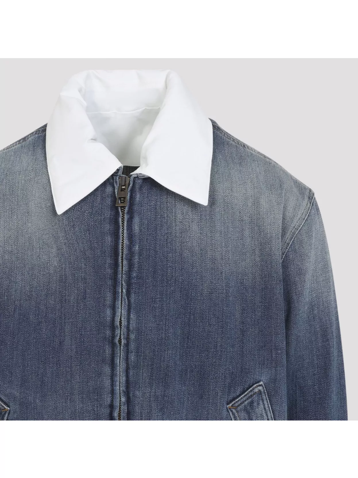 Loewe Collar Contrast Zip-Up Jacket