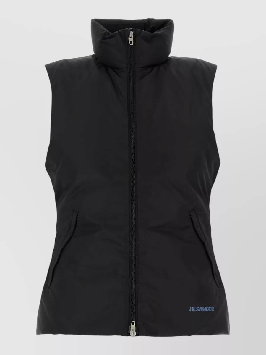 Jil Sander sleeveless single breasted coat