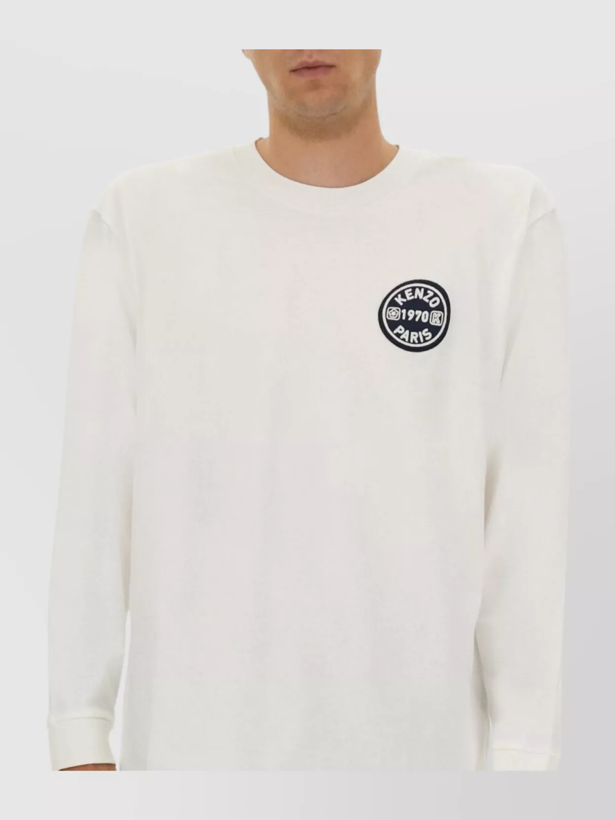 Kenzo Ribbed Cuffs Crew Neck Long Sleeves