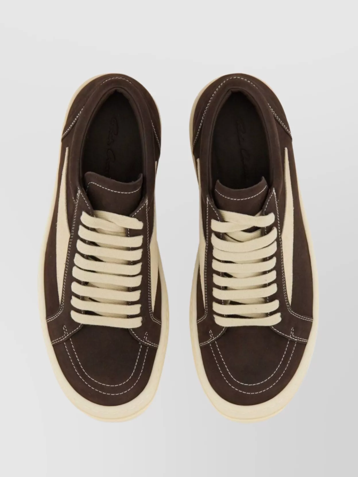 Rick Owens Low-Top Sneakers Contrast Stitching