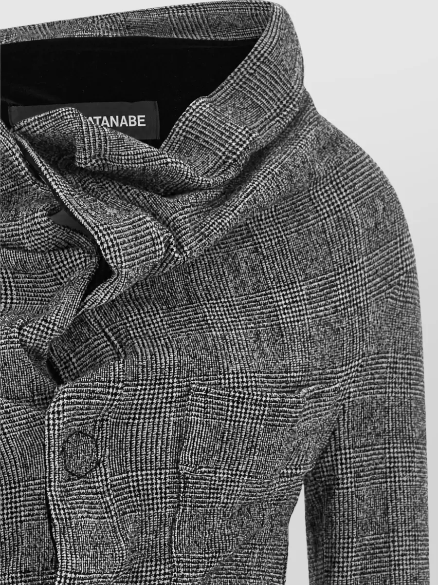 Junya Watanabe Wool Asymmetric Single Breasted Coat
