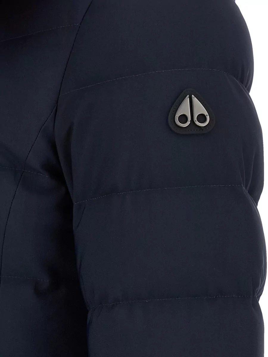Moose Knuckles Nylon Quilted Hooded Parka Coat