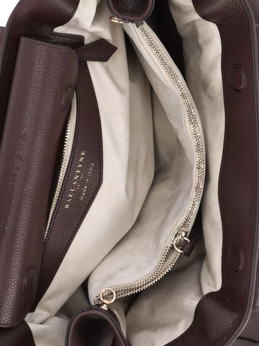 Ballantyne Tote Bag Structured Shape Top Handles Strap