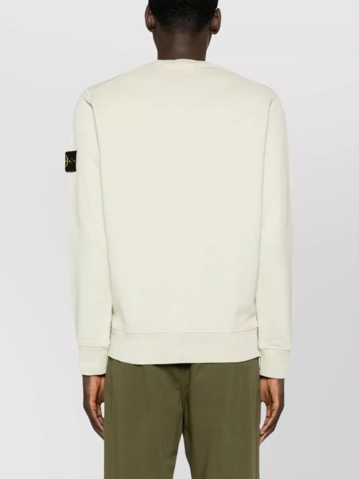 Stone Island Ribbed Crewneck Sweater With Hem Detail