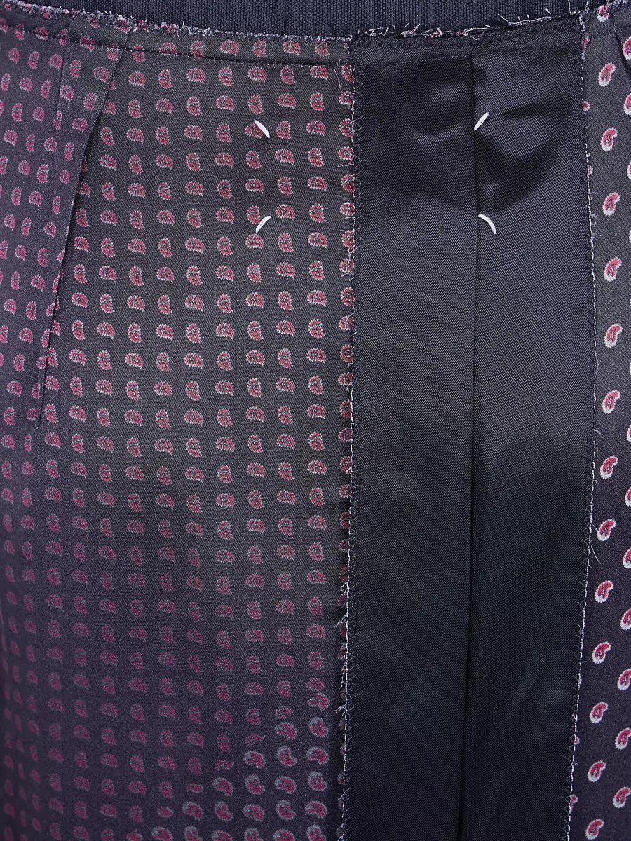 Maison Margiela Paisley Printed Pleated Skirt